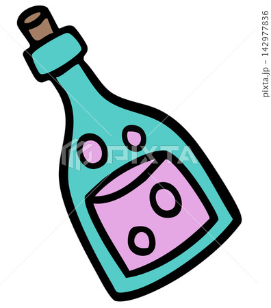 Hand drawn poisonous drink bottle for Halloween event, activity, costume, circus, theme park, cartoon, comic, mascot, standee, trick or treat, outdoors, stickers, print, poster, postcard, grocery shop Hand drawn poisonous drink bottle for Halloween event, activity, costume, circus, theme park, cartoon, comic, mascot, standee, trick or treat, outdoors, stickers, print, poster, postcard, grocery shop 142977836