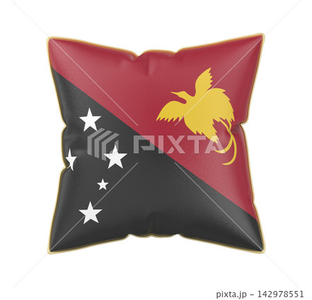 Pillow with the flag of Papua New Guinea Pillow with the flag of Papua New Guinea 142978551