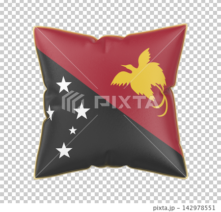 Pillow with the flag of Papua New Guinea Pillow with the flag of Papua New Guinea 142978551