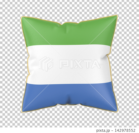 Pillow with the flag of Sierra Leone Pillow with the flag of Sierra Leone 142978552