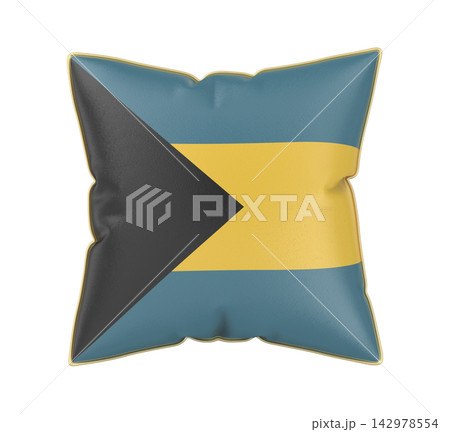 Pillow with the flag of the Bahamas Pillow with the flag of the Bahamas 142978554