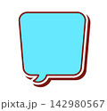 ポップな吹き出し単体 ベクター素材 142980567
