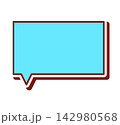 ポップな吹き出し単体 ベクター素材 142980568