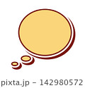 ポップな吹き出し単体 ベクター素材 142980572