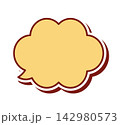 ポップな吹き出し単体 ベクター素材 142980573