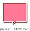 ポップな吹き出し単体 ベクター素材 142980575