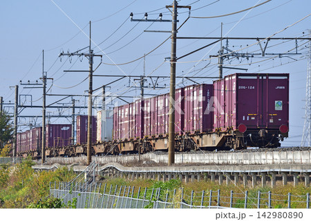 武蔵野線 東川口-南越谷 JR貨物 コキ107-534 武蔵野線 東川口-南越谷 JR貨物 コキ107-534 142980890