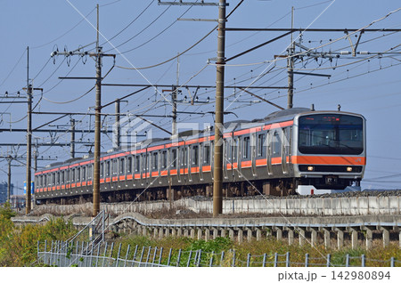 武蔵野線　東川口－南越谷　JR東日本　E231系0番台　MU10編成（幕張） 142980894