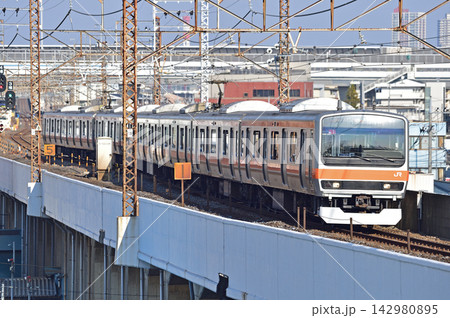 武蔵野線　西浦和－北朝霞　JR東日本　E231系0番台　MU1編成（幕張） 142980895
