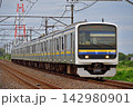 内房線	巌根－袖ケ浦　JR東日本　209系　C436編成（幕張） 142980901
