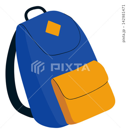 Blue School Backpack for Students and Education 142981471