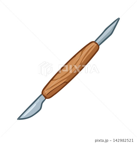 A charming, hand-drawn illustration of sewing tools, perfect for crafting or textile design concepts. A charming, hand-drawn illustration of sewing tools, perfect for crafting or textile design concepts. 142982521