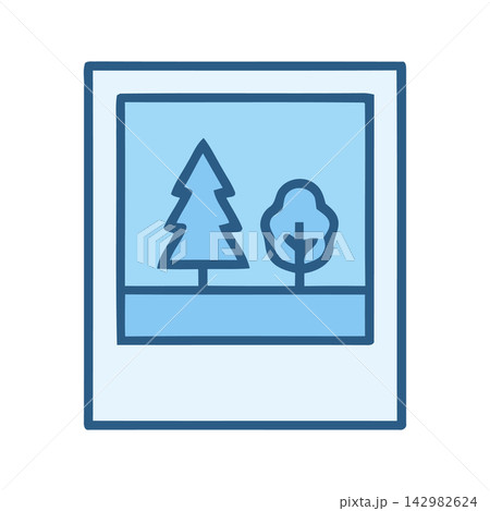 Simple, flat vector illustration representing stylized mountains and natural landscape elements. Simple, flat vector illustration representing stylized mountains and natural landscape elements. 142982624