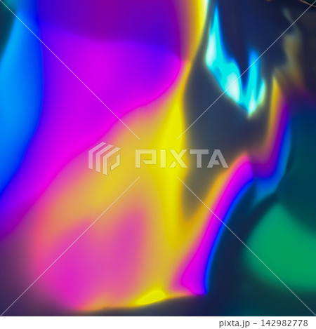 Holographic Texture Render. Abstract Vibrant Art 142982778