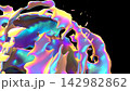 Colorful Abstract Liquid Render. Iridescent Organic Art 142982862