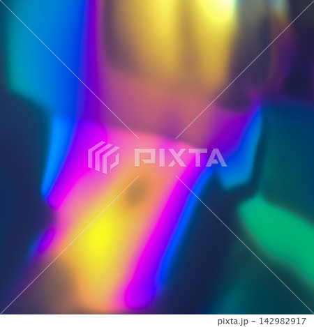Holographic Texture Render. Abstract Vibrant Art 142982917