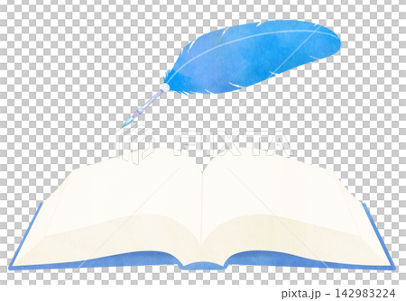 A pen and an open book A pen and an open book 142983224