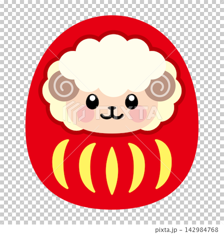 Red sheep daruma Red sheep daruma 142984768