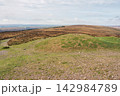 View from Dunkery Beacon towards Great Rowbarrow, Exmoor, Somerset 142984789