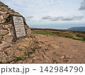 National Trust Plaque on Dunkery Beacon, Exmoor, Somerset 142984790