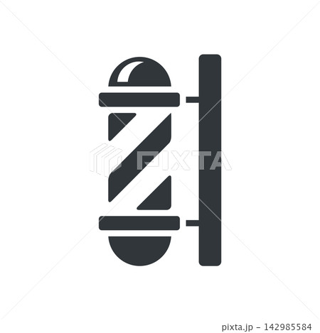 barber pole icon design vector template barber pole icon design vector template 142985584
