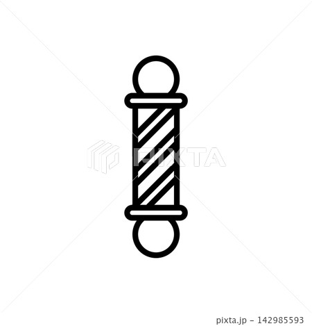 barber pole icon design vector template barber pole icon design vector template 142985593