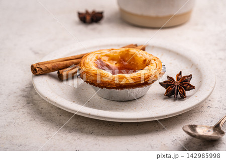Portuguese custard tarts or Pastel de Nata 142985998