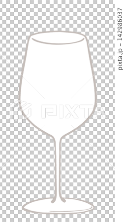 波爾多風格葡萄酒杯的插圖 142986037