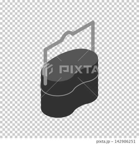 アイソメトリックイラスト:飯盒 アイソメトリックイラスト:飯盒 142986251