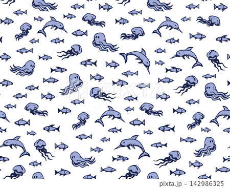 Fish. Vector drawing 142986325