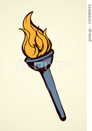 Torch. Vector drawing Torch. Vector drawing 142986658