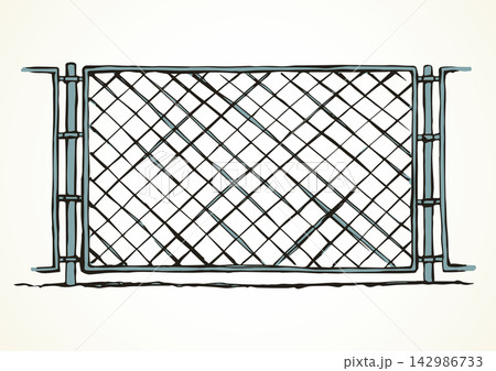 Fence. Vector drawing icon sign 142986733