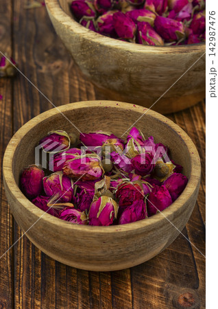Fragrant dried roses and petals for tea and aromatherapy Fragrant dried roses and petals for tea and aromatherapy 142987476