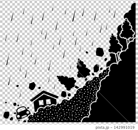 山體滑坡圖標 山體滑坡圖標 142991019