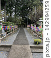色鮮やかな風車が並ぶ佐野原神社の参道　静岡県裾野市 142994259