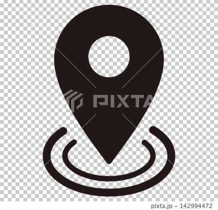 Black map pin icon Black map pin icon 142994472