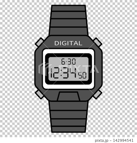 Square-screen digital watch Square-screen digital watch 142994541
