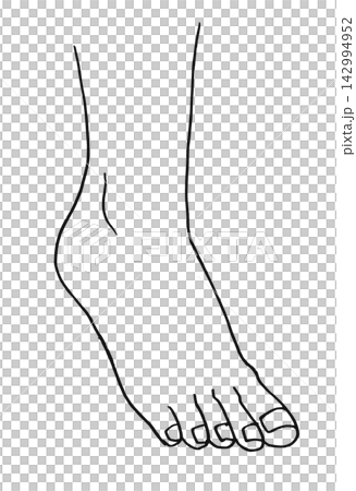 線画イラスト スケッチ シンプルイラスト 素足のイラスト 線画イラスト スケッチ シンプルイラスト 素足のイラスト 142994952