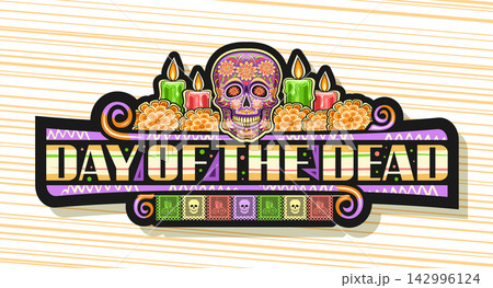 Vector banner for Day of the Dead 142996124