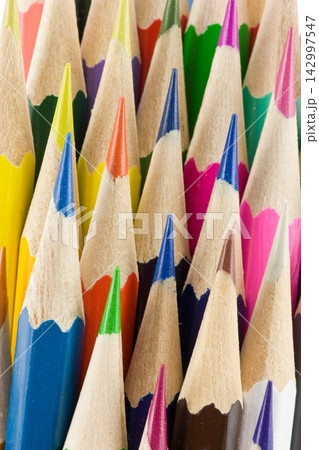 Colorful Pencils Macro Background for School and Art Colorful Pencils Macro Background for School and Art 142997547