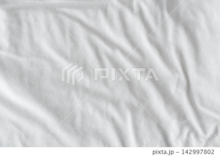 White bed sheet background White bed sheet background 142997802