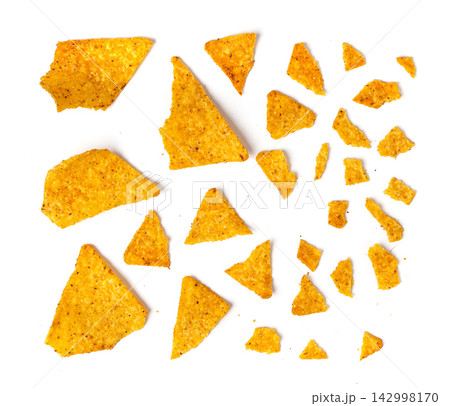 Tortilla chips, mexican nacho snack Tortilla chips, mexican nacho snack 142998170
