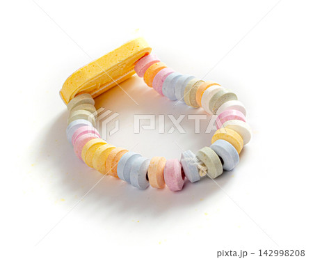 Tablet Candies Bracelet, Compressed Sugar Powder Confectionery, Dextrose Candy Necklace Parts, Lozenges 142998208