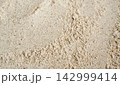 Wheat flour powder textured background, spelt grain dust pattern 142999414