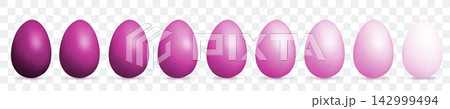 3d chicken egg set, realistic vector shell isolated 3d chicken egg set, realistic vector shell isolated 142999494