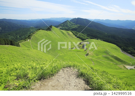 夏の曾爾高原から見る景色 夏の曾爾高原から見る景色 142999516