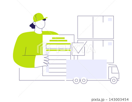 Customs declaration abstract concept vector illustration. Customs declaration abstract concept vector illustration. 143003454