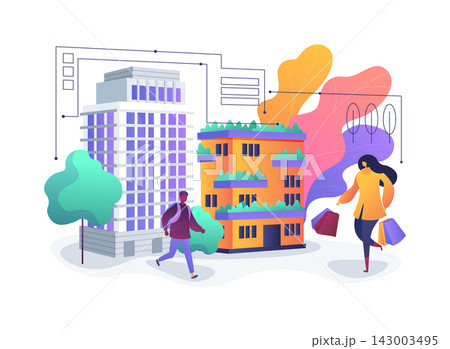 Urban Nature Integration Framework abstract concept vector illustration. Urban Nature Integration Framework abstract concept vector illustration. 143003495