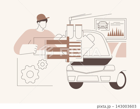 Car diagnostics isolated cartoon vector illustrations. Car diagnostics isolated cartoon vector illustrations. 143003603