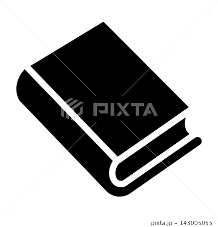 Black Closed Book Icon On White Background Isometric Perspective Symbol Black Closed Book Icon On White Background Isometric Perspective Symbol 143005055